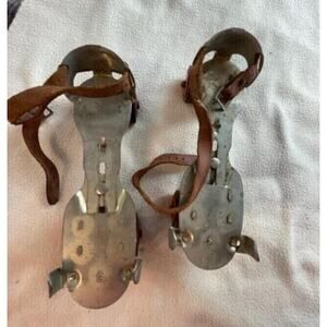 Union Vintage Metal Clamp on Roller Skates 1960's w/straps